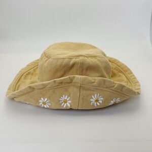 Ghanda Bucket Hat Women’s One Size Daisy Embroidery Floral Boho Beach Australia